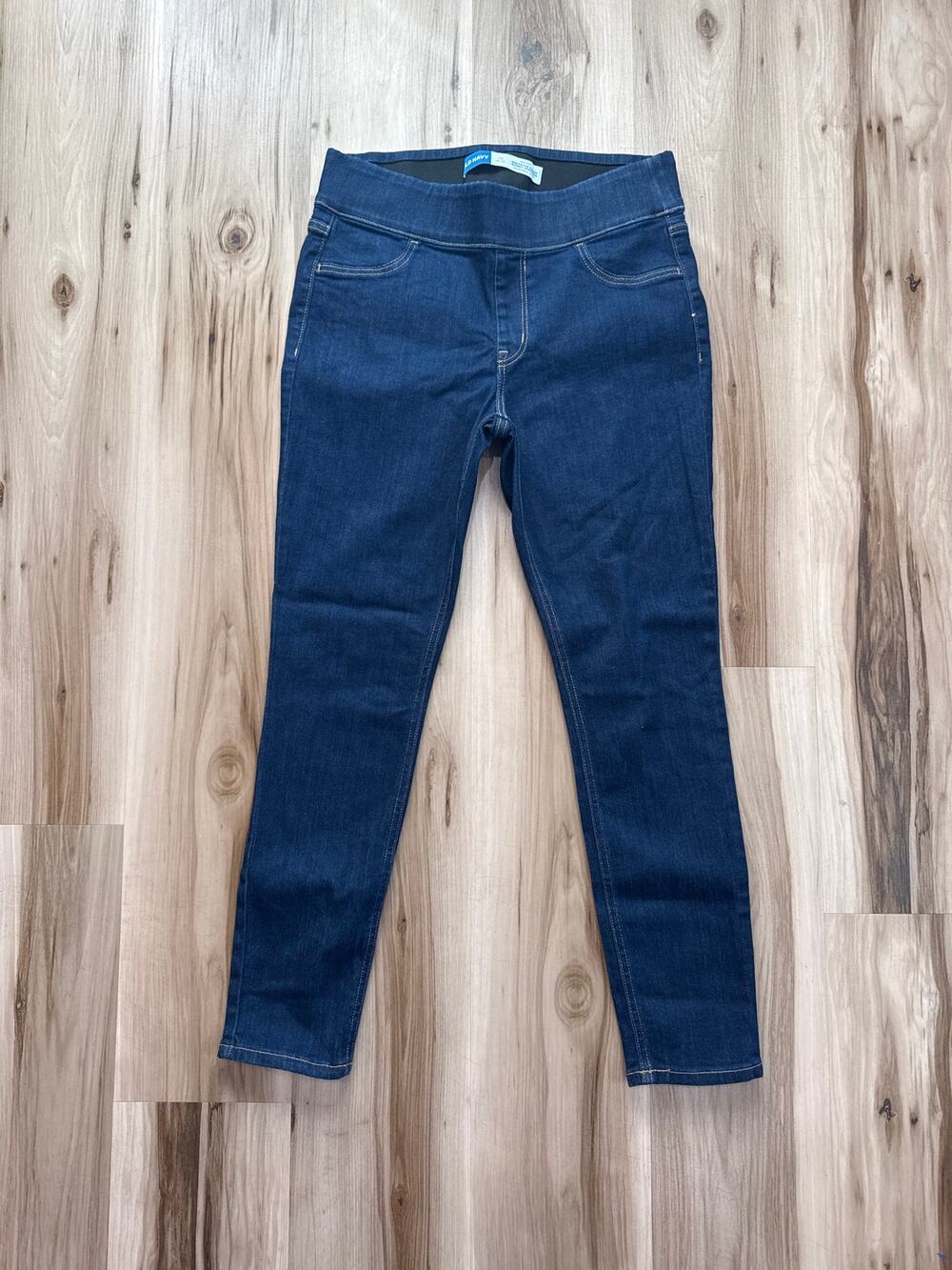Old Navy Mid Rise Rockstar Super Skinny Jeggings Adj Waist Size 10P